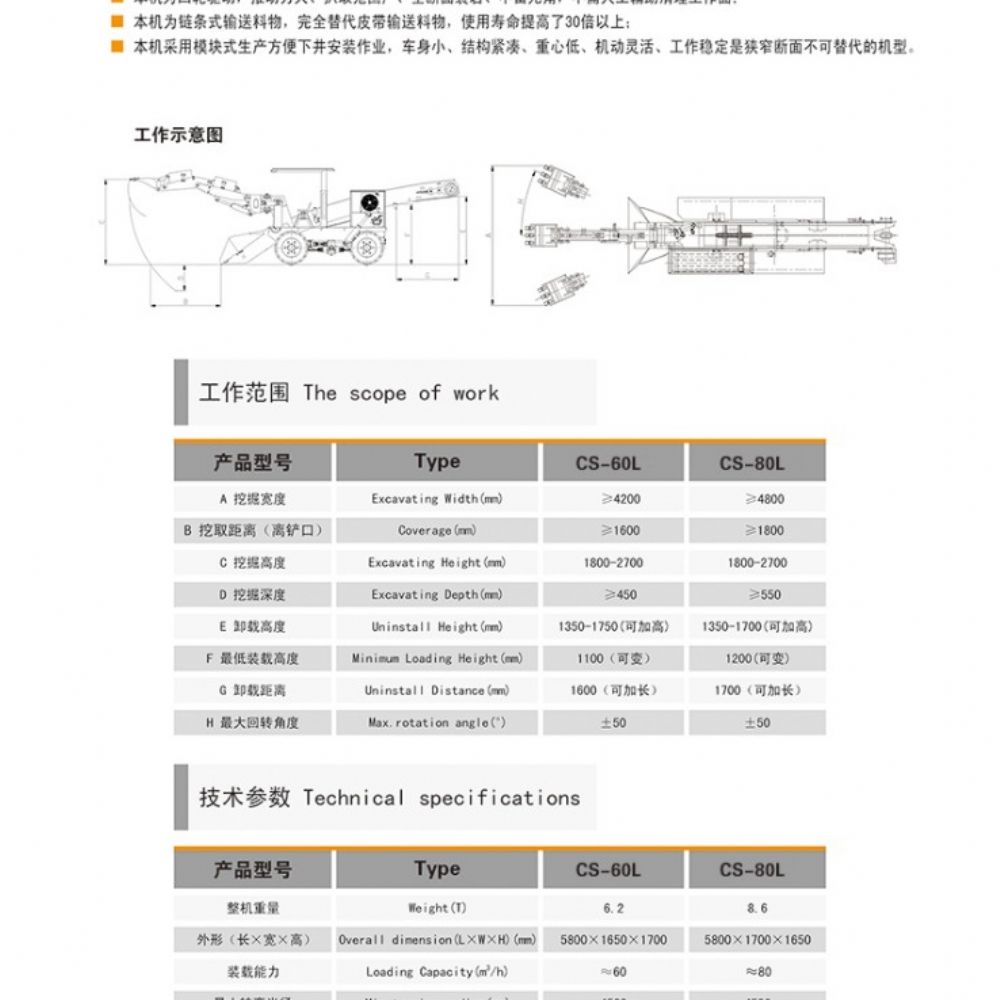 CS-60L型輪胎式扒渣機(jī)